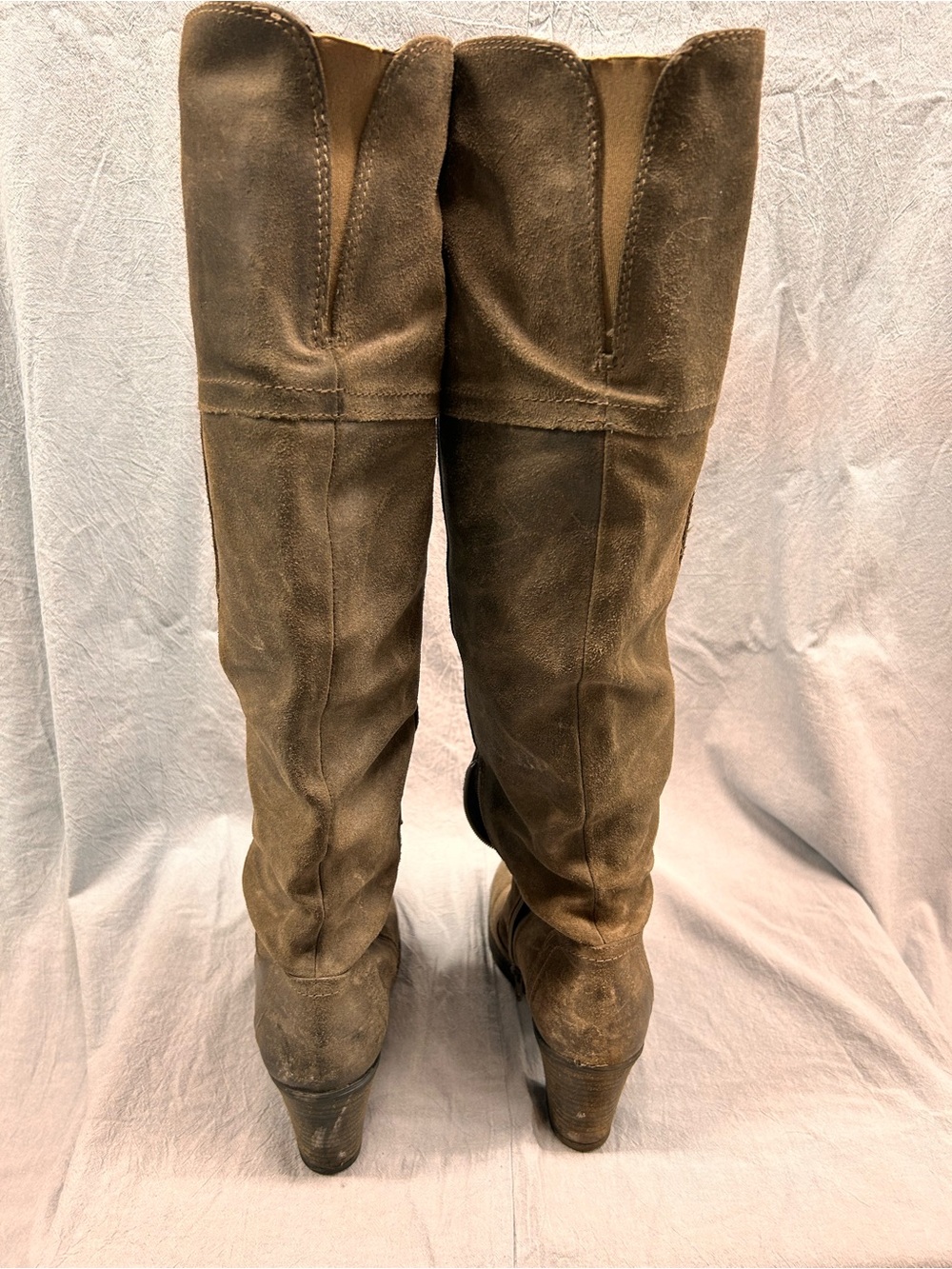 Aldo Elinna Over The Knee Suede Knee-High Boots in Grey - Picture 2 of 14